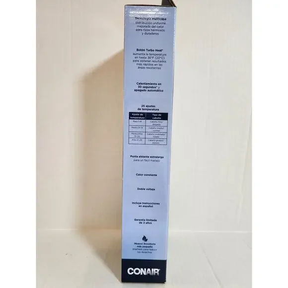 CONAIR‎ Instant Heat Curling Iron 1" Barrell New In Box - Picture 2 of 6